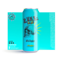 Amplified Ale Works&#039; Punkdemic Pils Can Label
