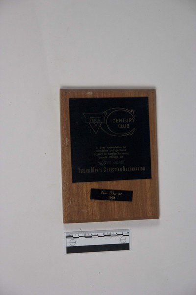 YMCA Century Club plaque