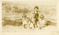 Paul Ecke Jr. childhood photograph with siblings (?)