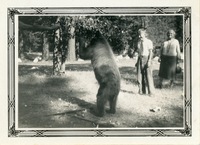 Henrietta Ecke, boy and a bear