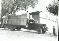 Transportation truck at Ecke Ranch