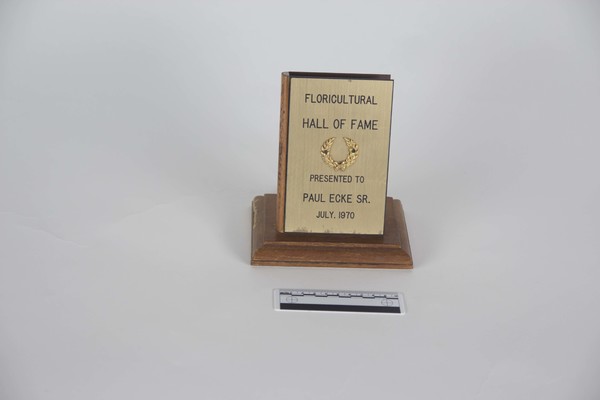 Plaque: Floricultural Hall of Fame