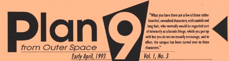 Plan 9 Masthead